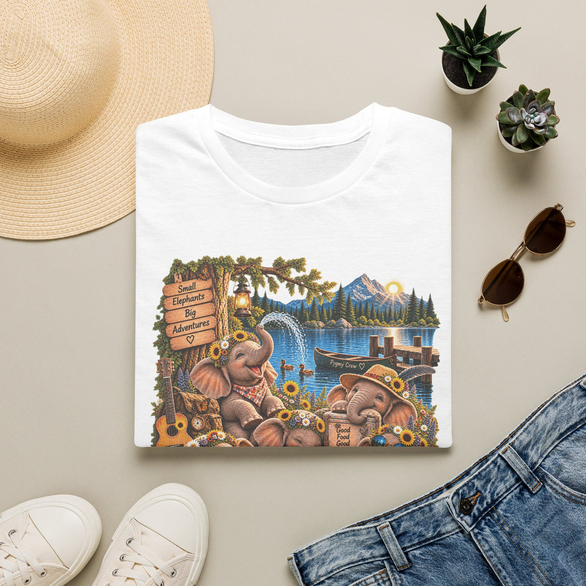 Musical Elephants Graphic Tee