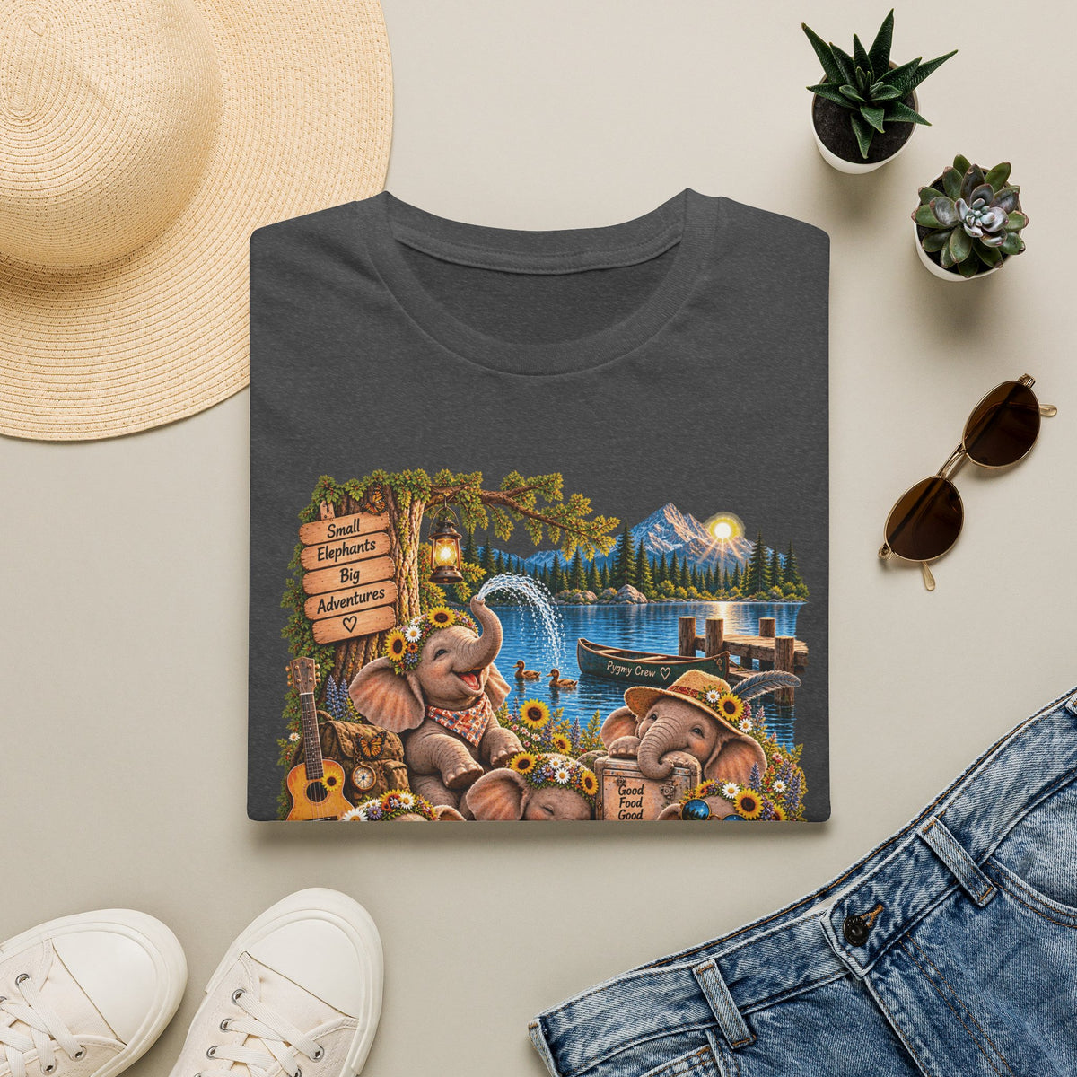 Musical Elephants Graphic Tee
