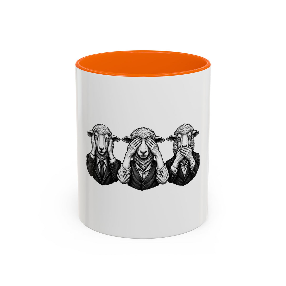 See No Evil Sheeple Coffee Mug (11or 15 oz)