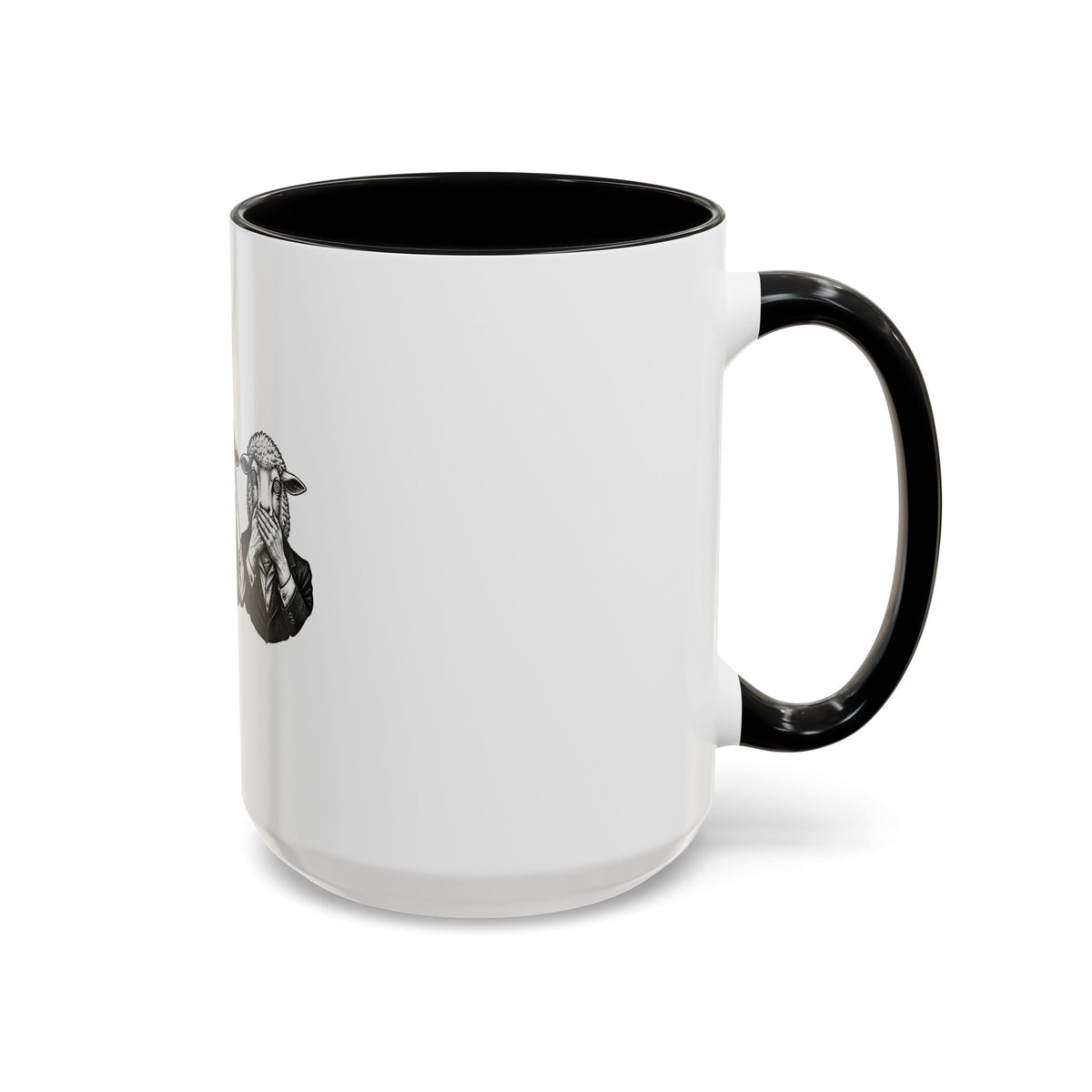 See No Evil Sheeple Coffee Mug (11or 15 oz)