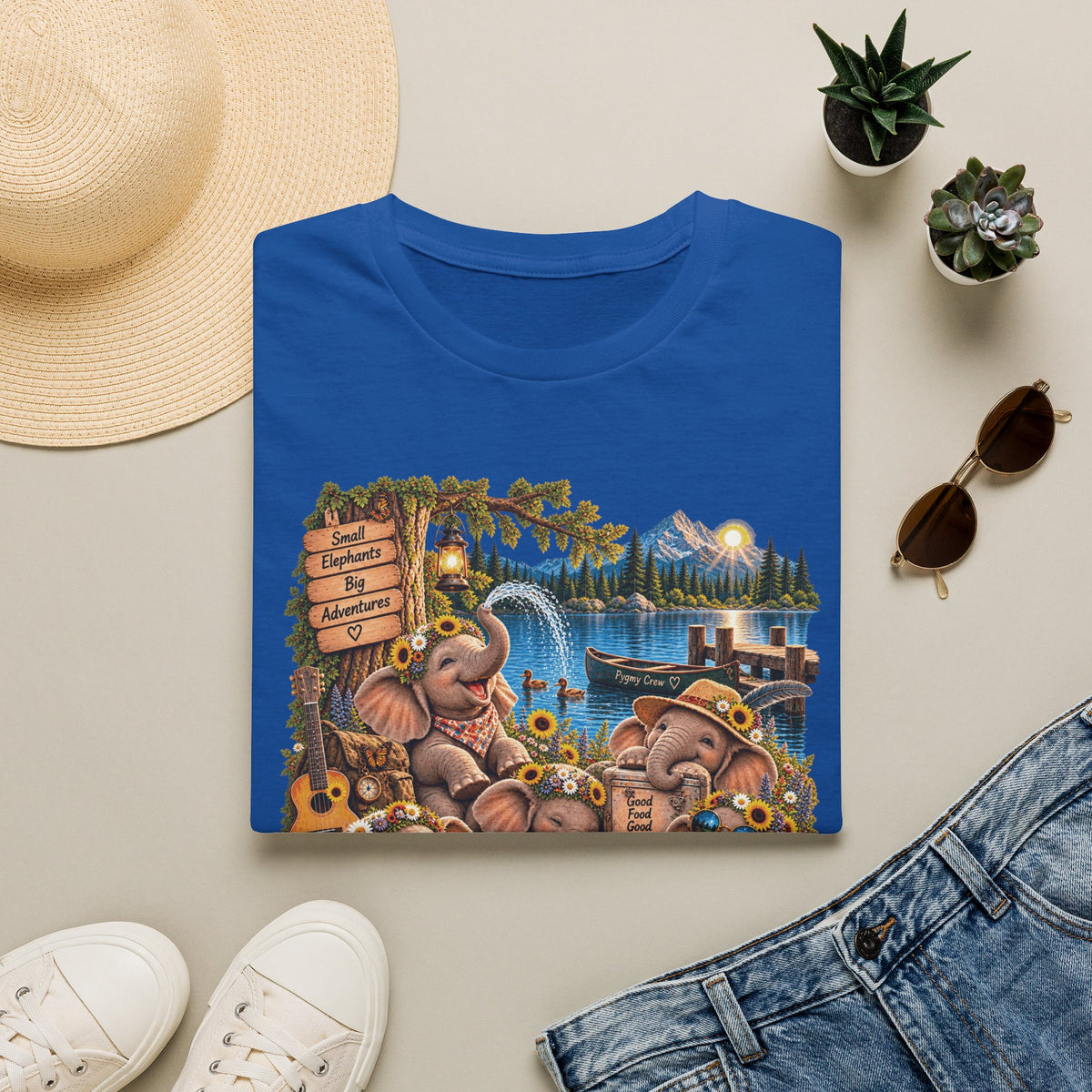 Musical Elephants Graphic Tee