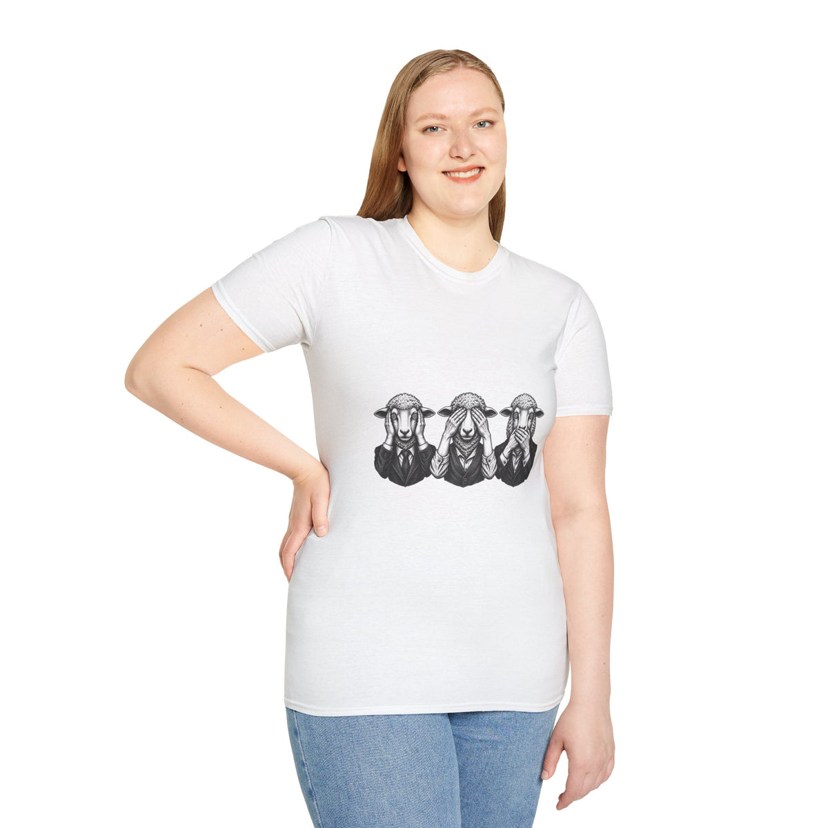 Hear No, See No, Speak No Evil Hypnotic Sheeple Truth Seeker T-Shirt