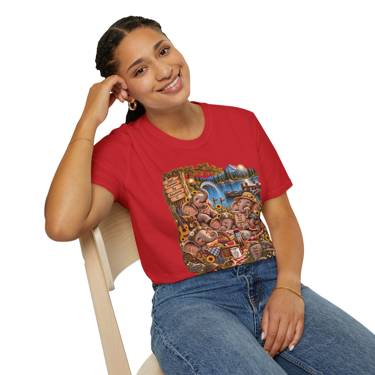 Musical Elephants Graphic Tee