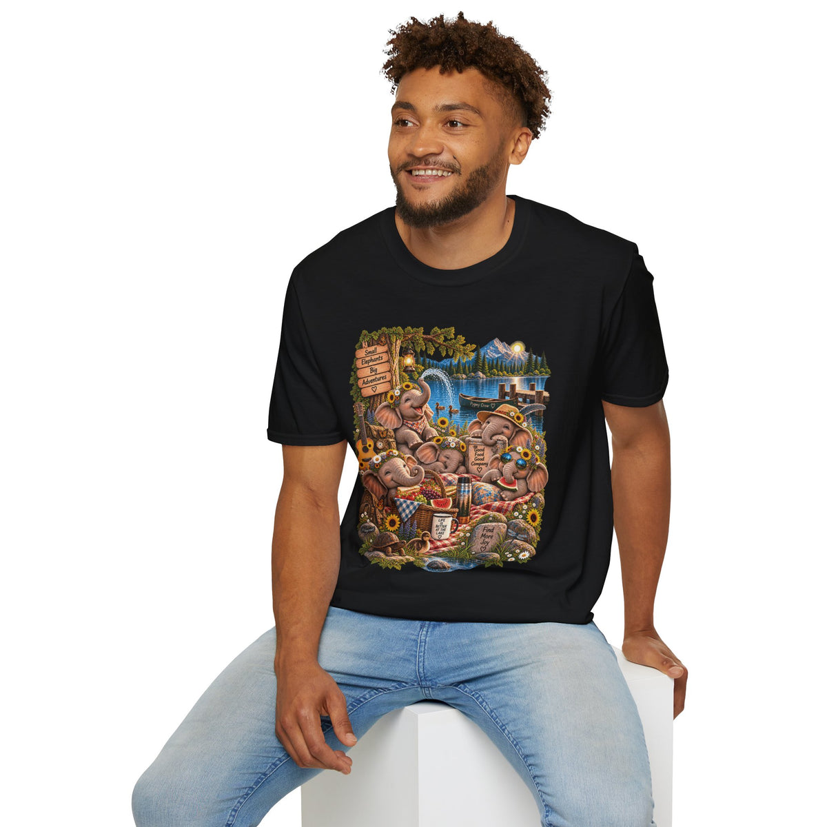 Musical Elephants Graphic Tee