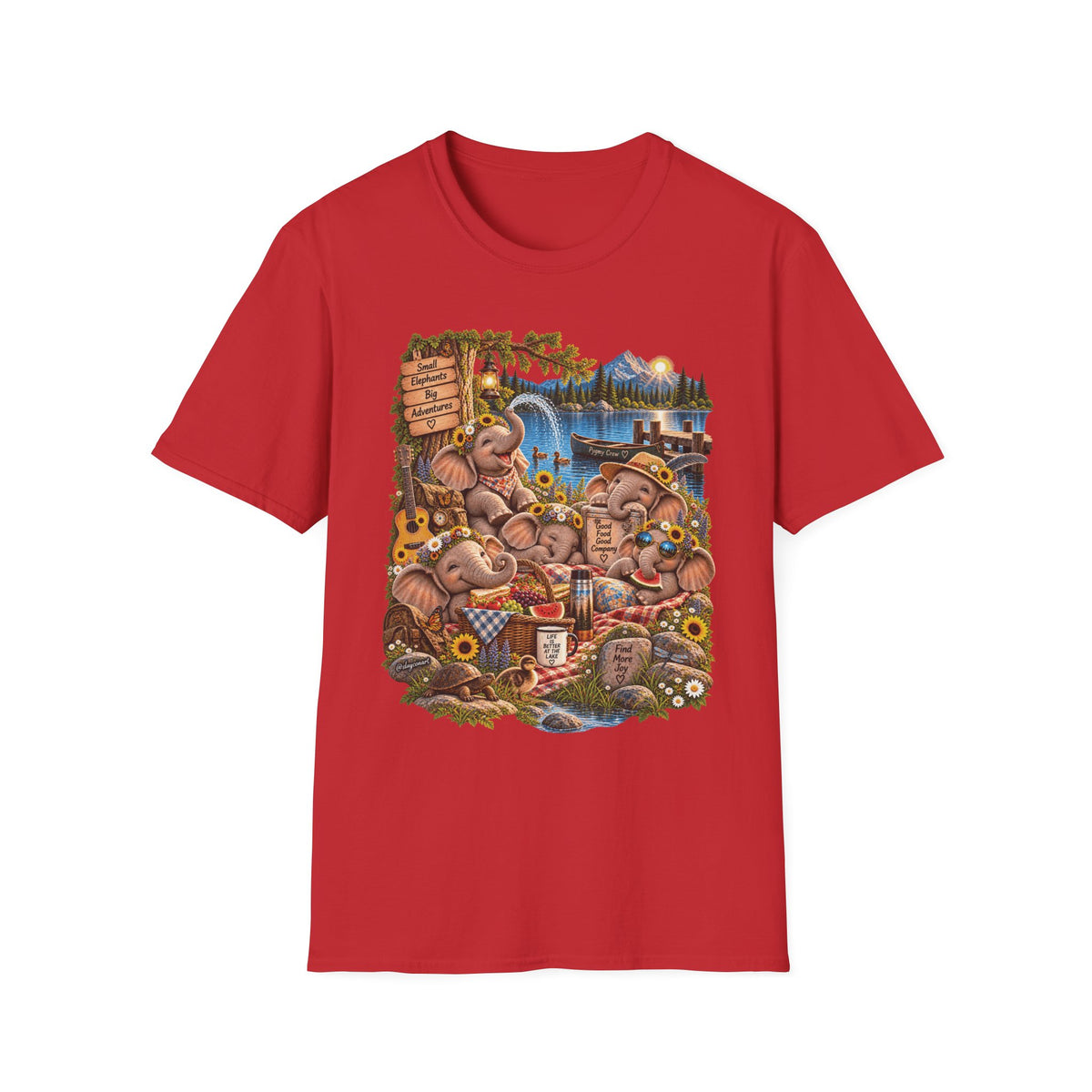 Musical Elephants Graphic Tee