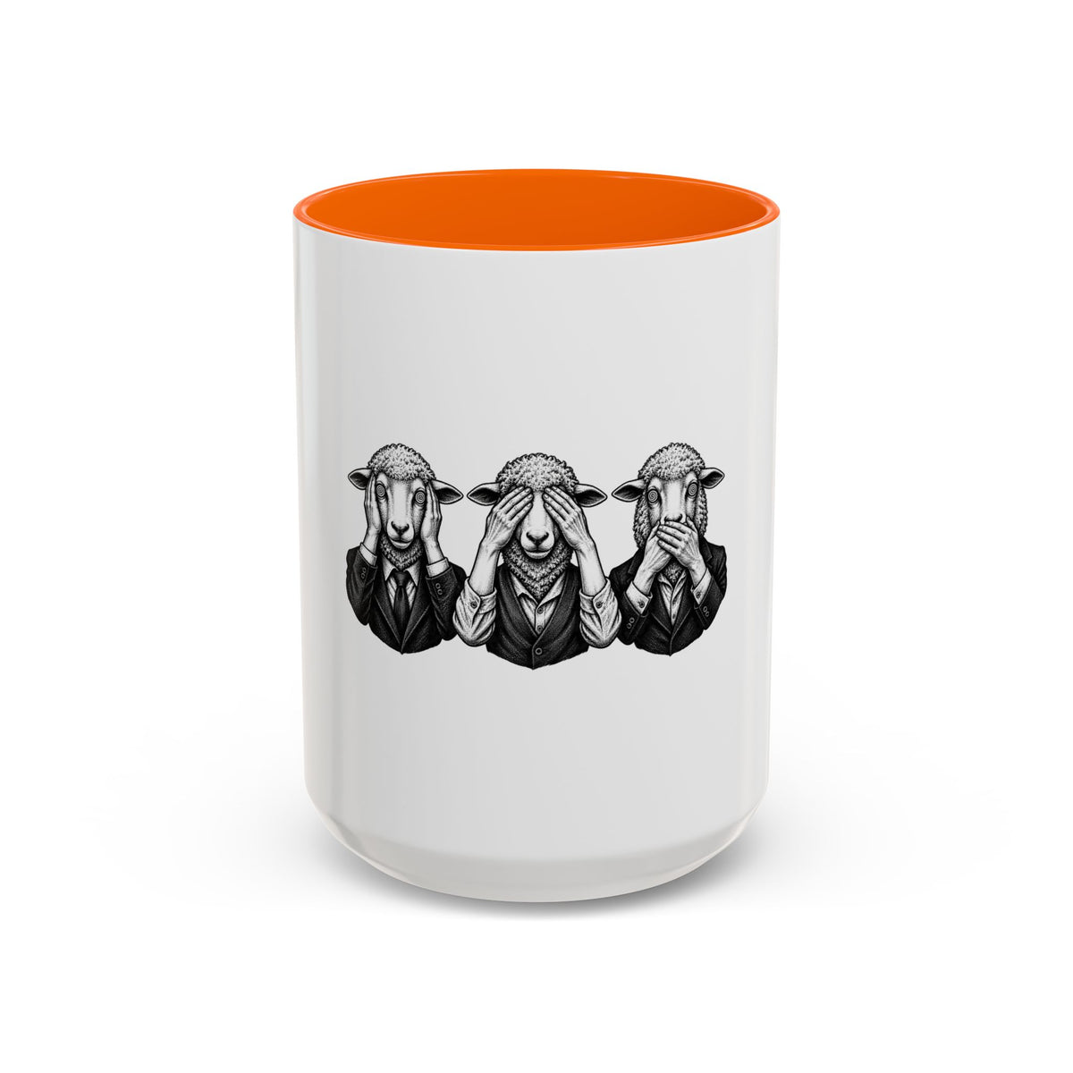 See No Evil Sheeple Coffee Mug (11or 15 oz)