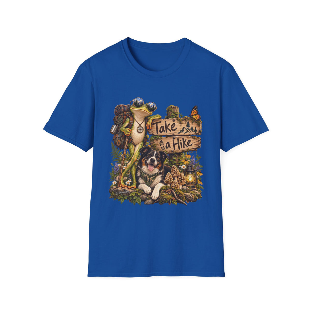 Take a Hike T-Shirt — Outdoorsy Hiking Tee with Dog and Nature Graphic