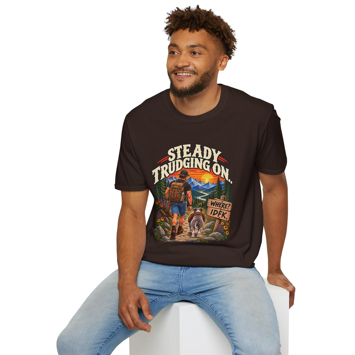 Steady Trudging On Athletic Man T-Shirt