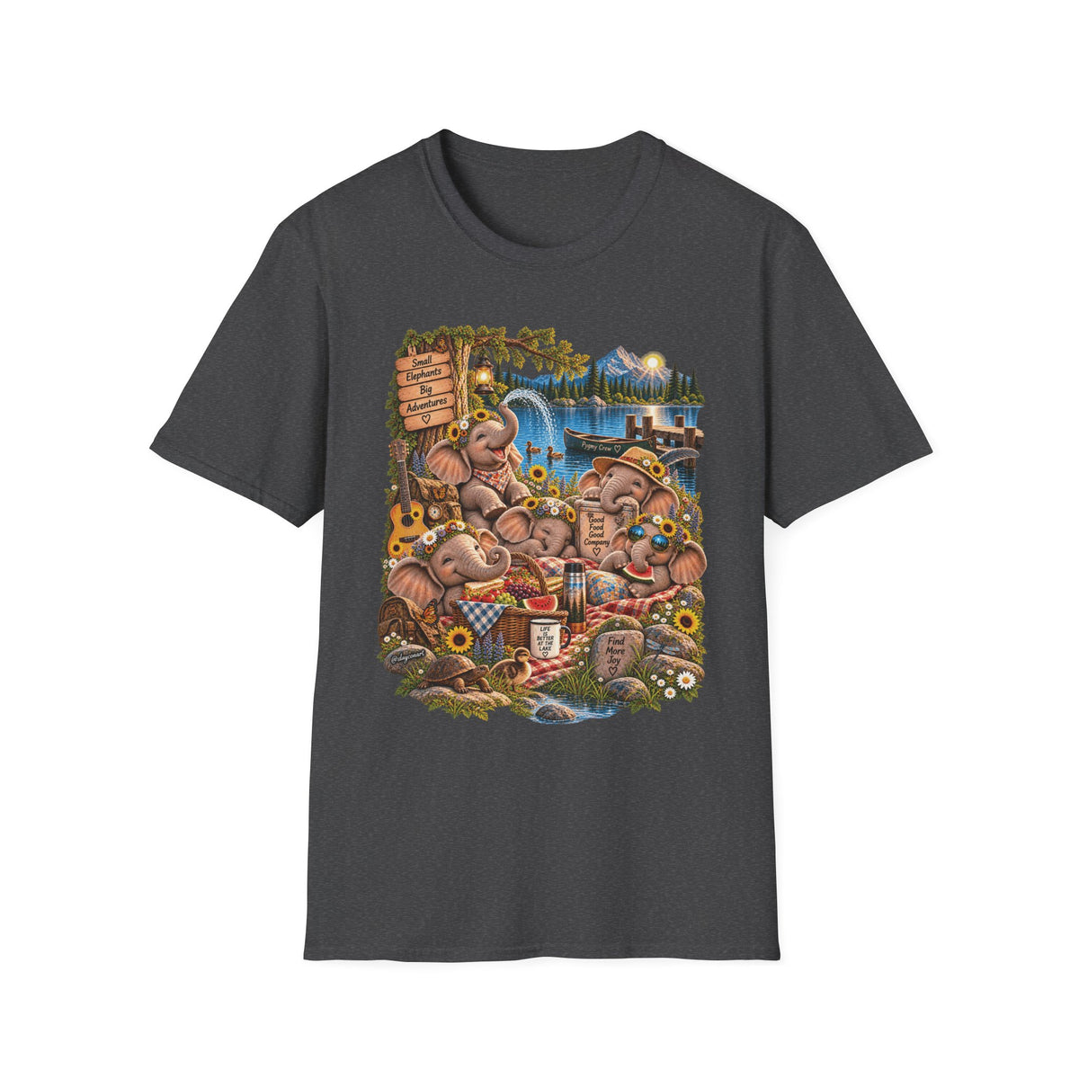 Musical Elephants Graphic Tee