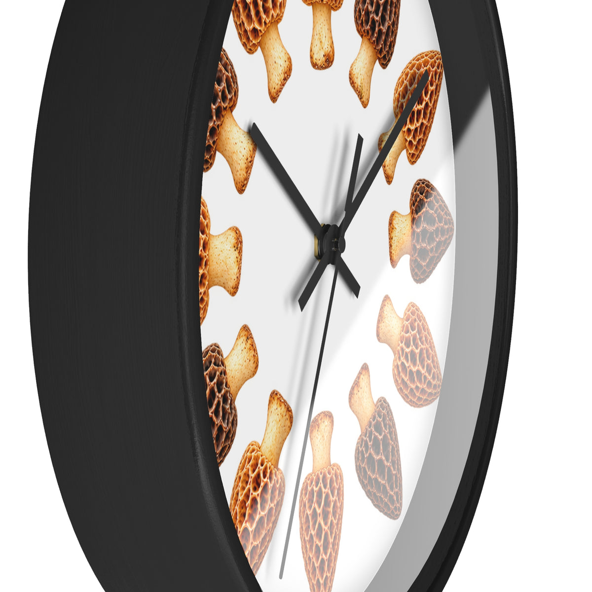 Wall Clock Morel Mushrooms