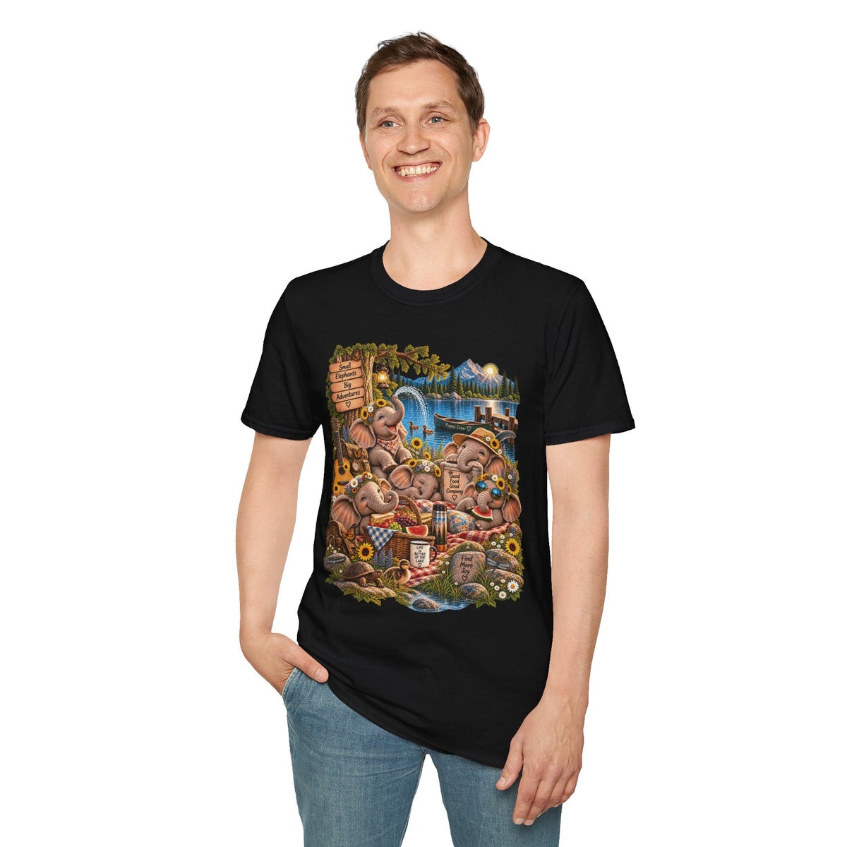 Musical Elephants Graphic Tee