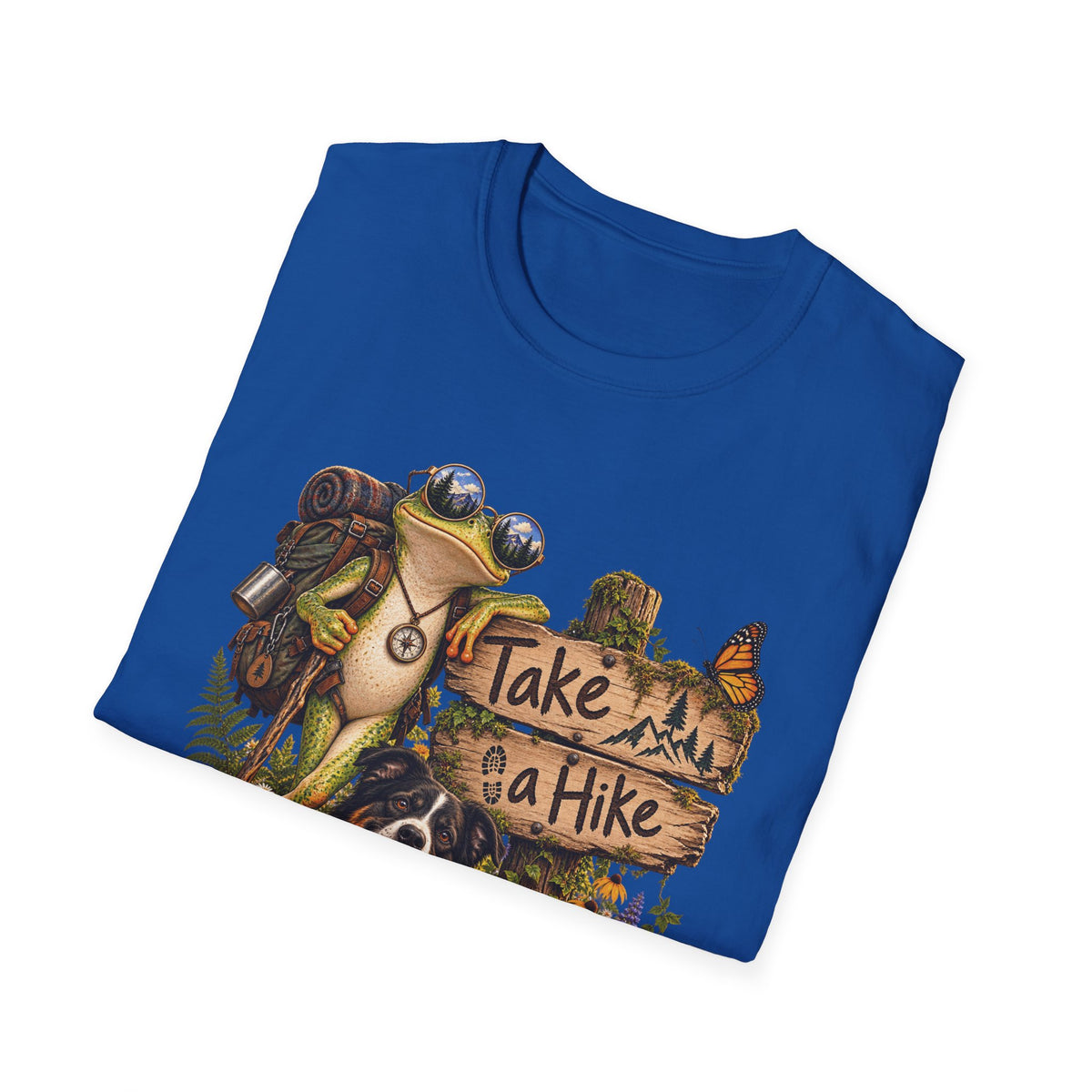 Take a Hike T-Shirt — Outdoorsy Hiking Tee with Dog and Nature Graphic