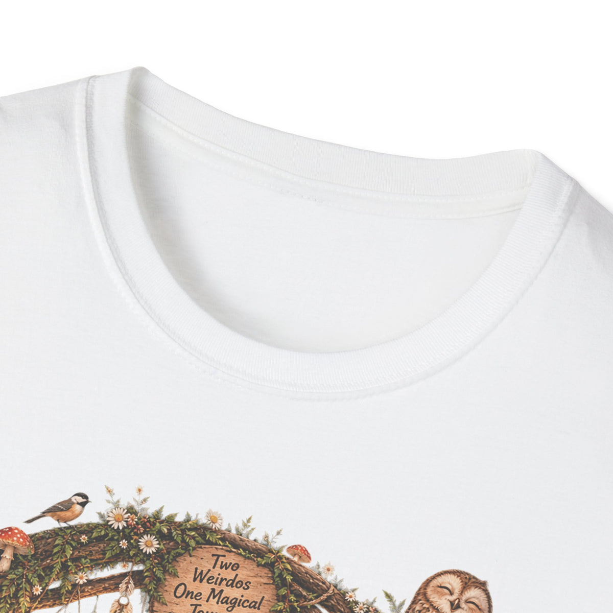Woodland Wizard Wedding Fantasy T-Shirt — Fairy Tale Bride & Groom Illustration