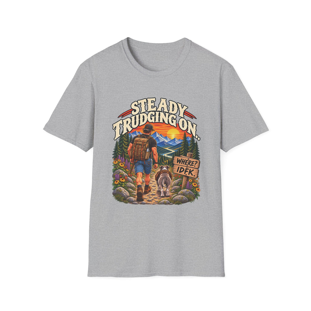Steady Trudging On Athletic Man T-Shirt
