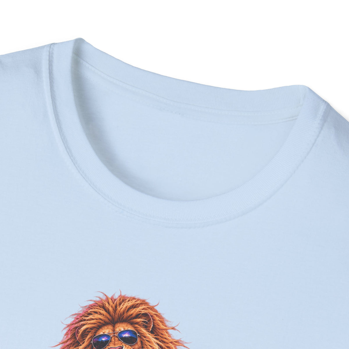Lead Singer Lion Retro 80s Big Cat Rock Band Graphic Tee