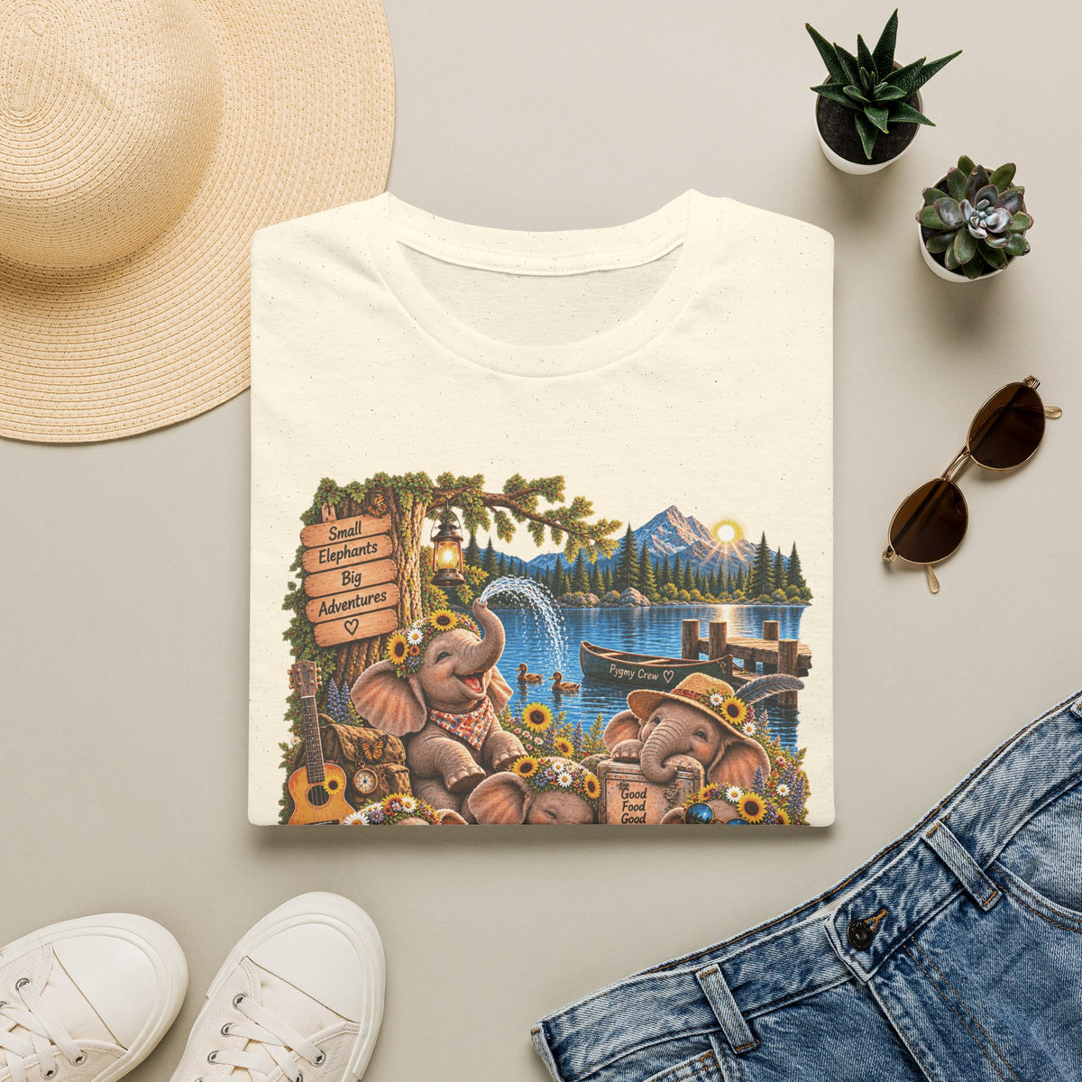 Musical Elephants Graphic Tee