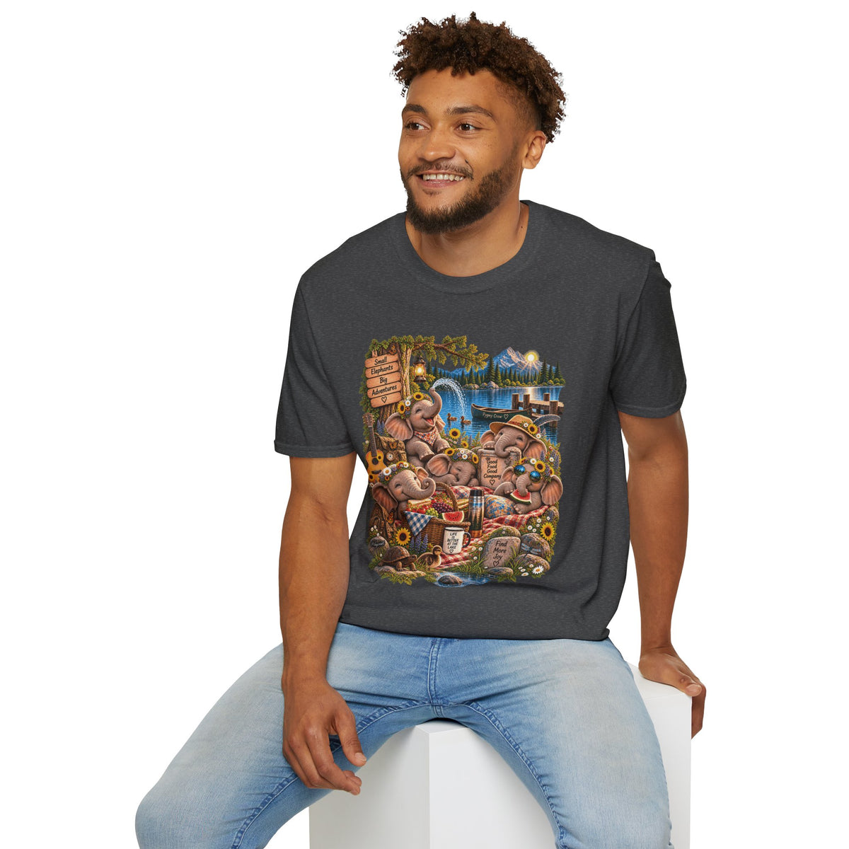 Musical Elephants Graphic Tee