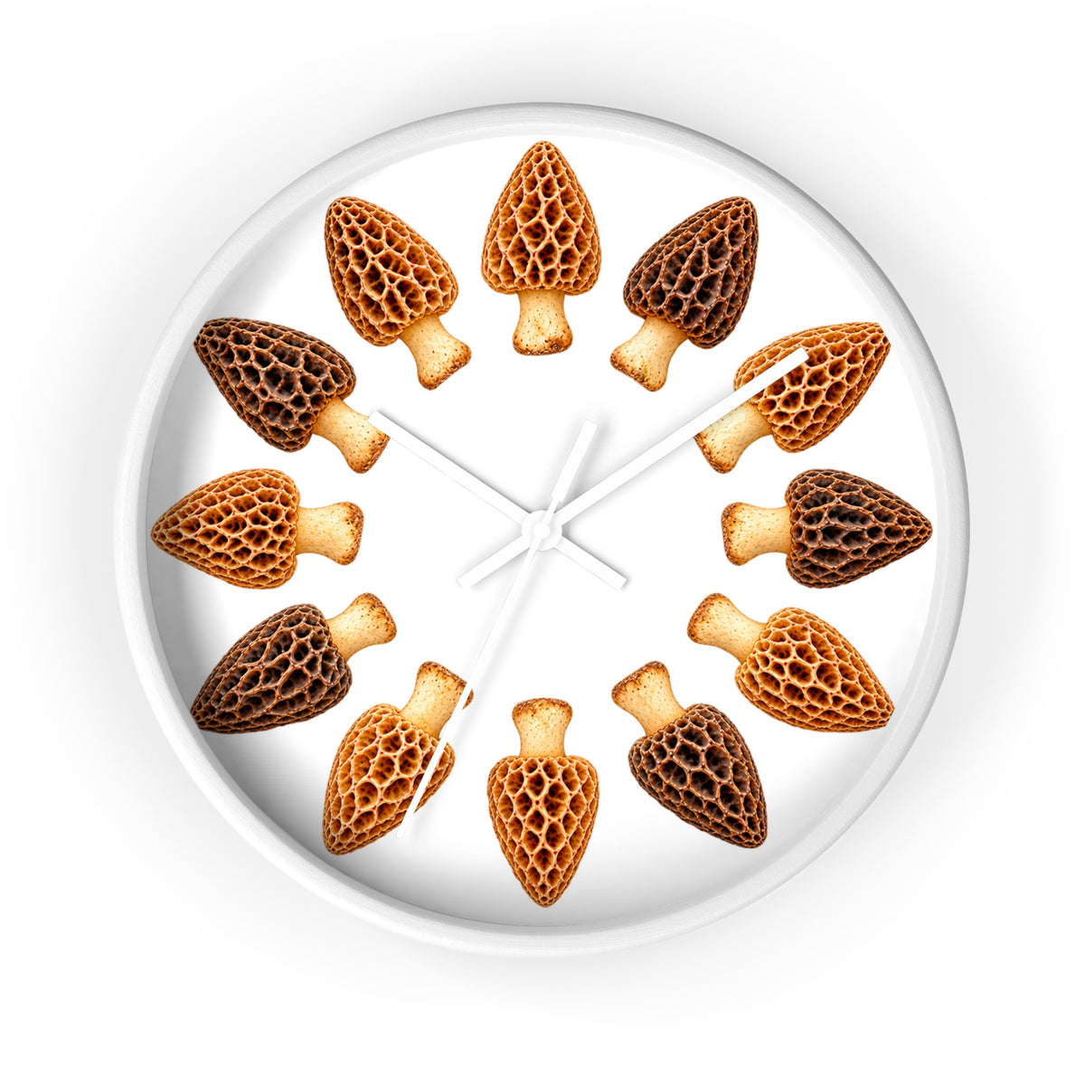 Wall Clock Morel Mushrooms