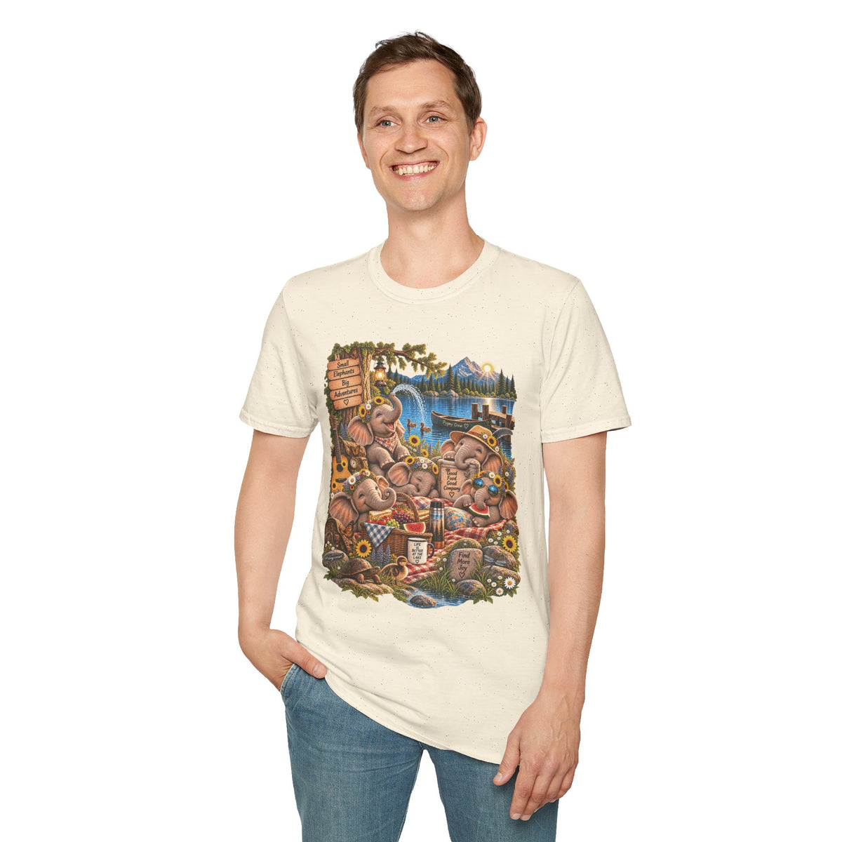 Musical Elephants Graphic Tee