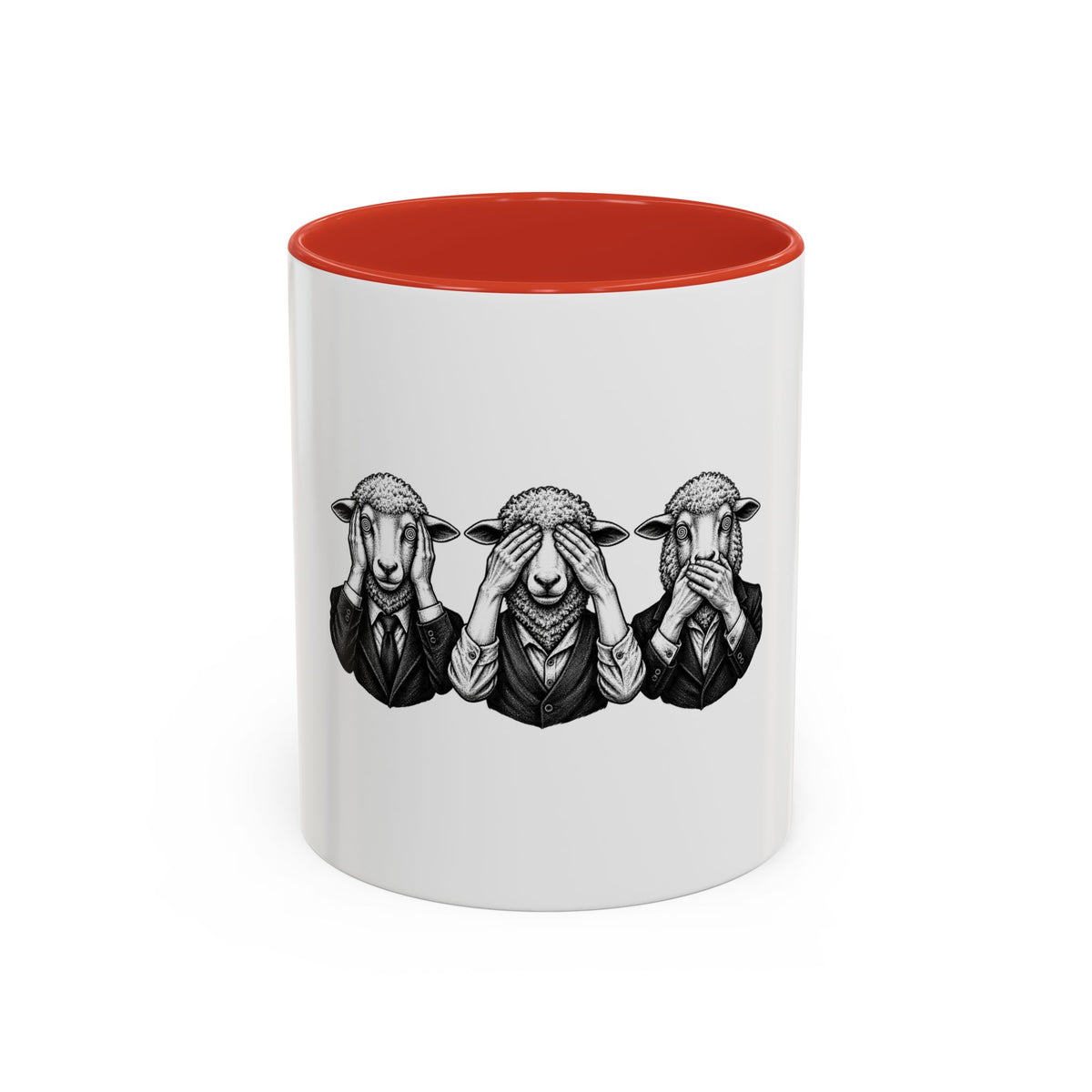 See No Evil Sheeple Coffee Mug (11or 15 oz)