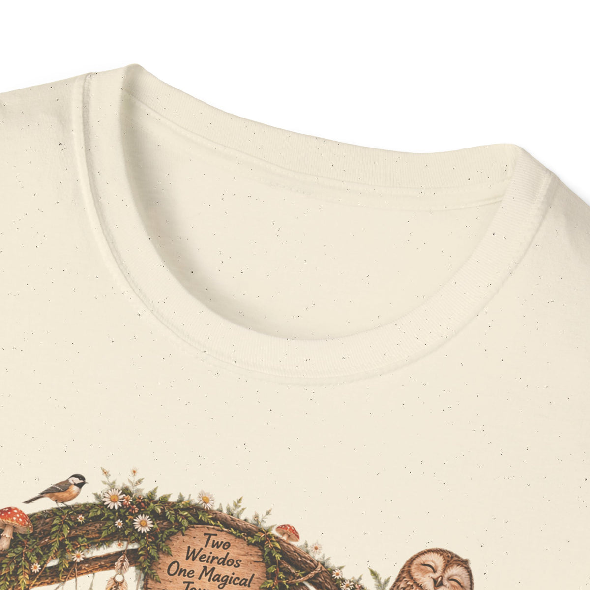 Woodland Wizard Wedding Fantasy T-Shirt — Fairy Tale Bride & Groom Illustration