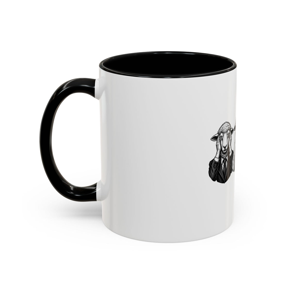 See No Evil Sheeple Coffee Mug (11or 15 oz)