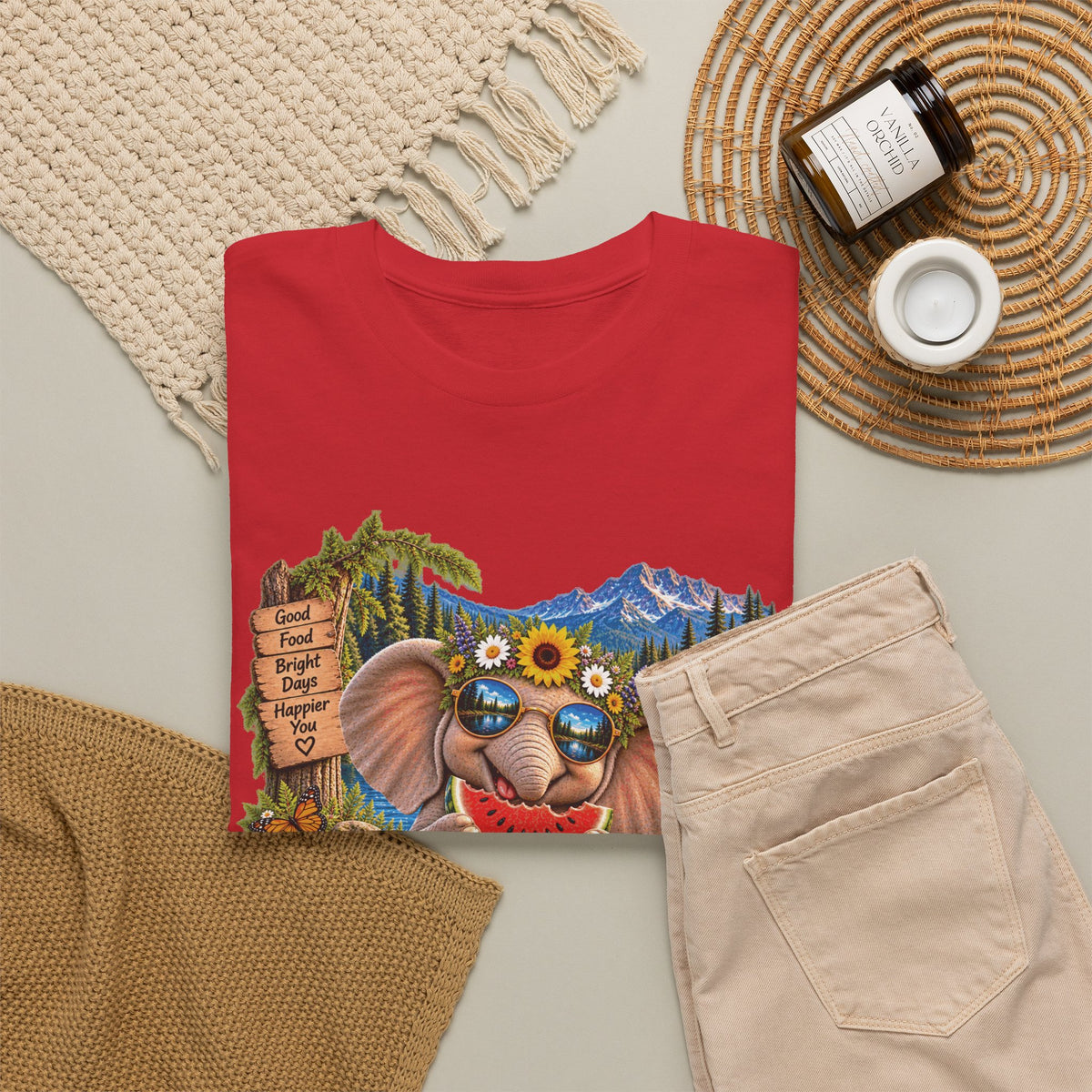 Find Your Joy Elephant T-Shirt — Cute Summer Nature Graphic Tee