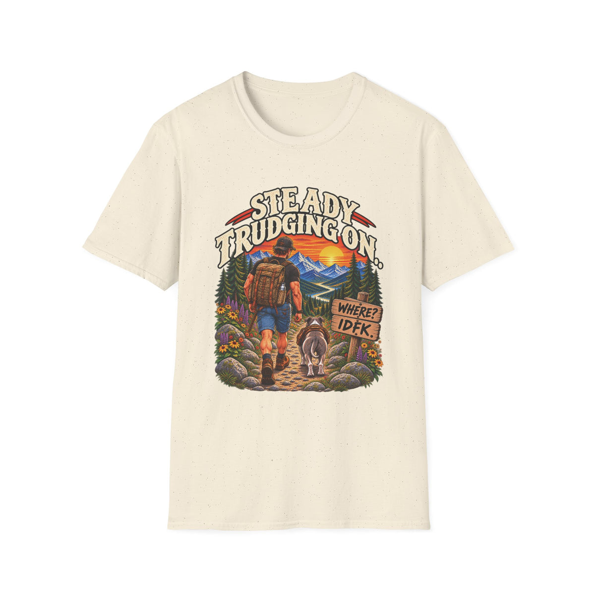 Steady Trudging On Athletic Man T-Shirt