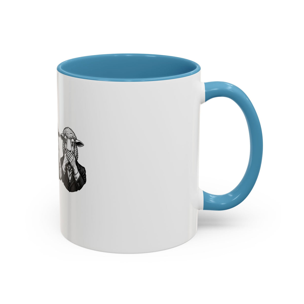 See No Evil Sheeple Coffee Mug (11or 15 oz)