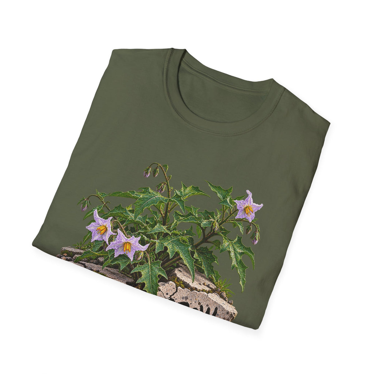 Grow Anyway Floral T-Shirt — Resilient Plant Illustration Tee