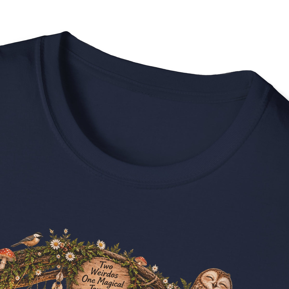 Woodland Wizard Wedding Fantasy T-Shirt — Fairy Tale Bride & Groom Illustration