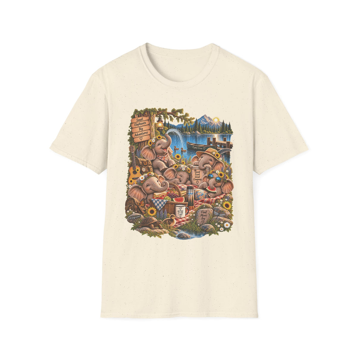 Musical Elephants Graphic Tee