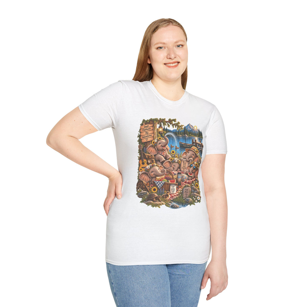 Musical Elephants Graphic Tee