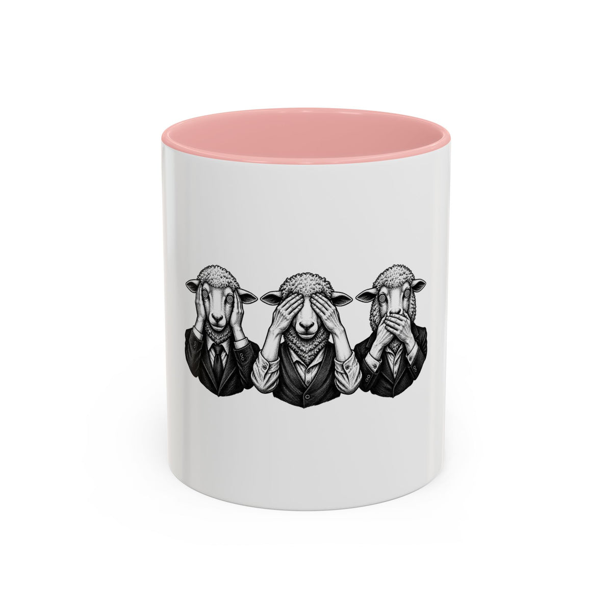 See No Evil Sheeple Coffee Mug (11or 15 oz)