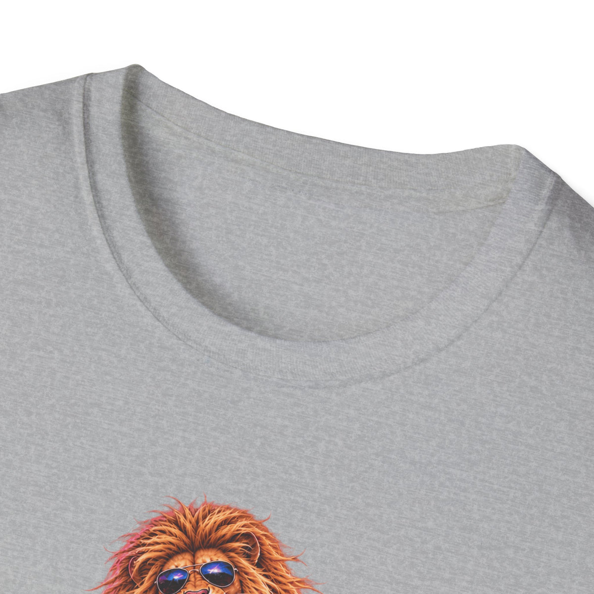 Lead Singer Lion Retro 80s Big Cat Rock Band Graphic Tee