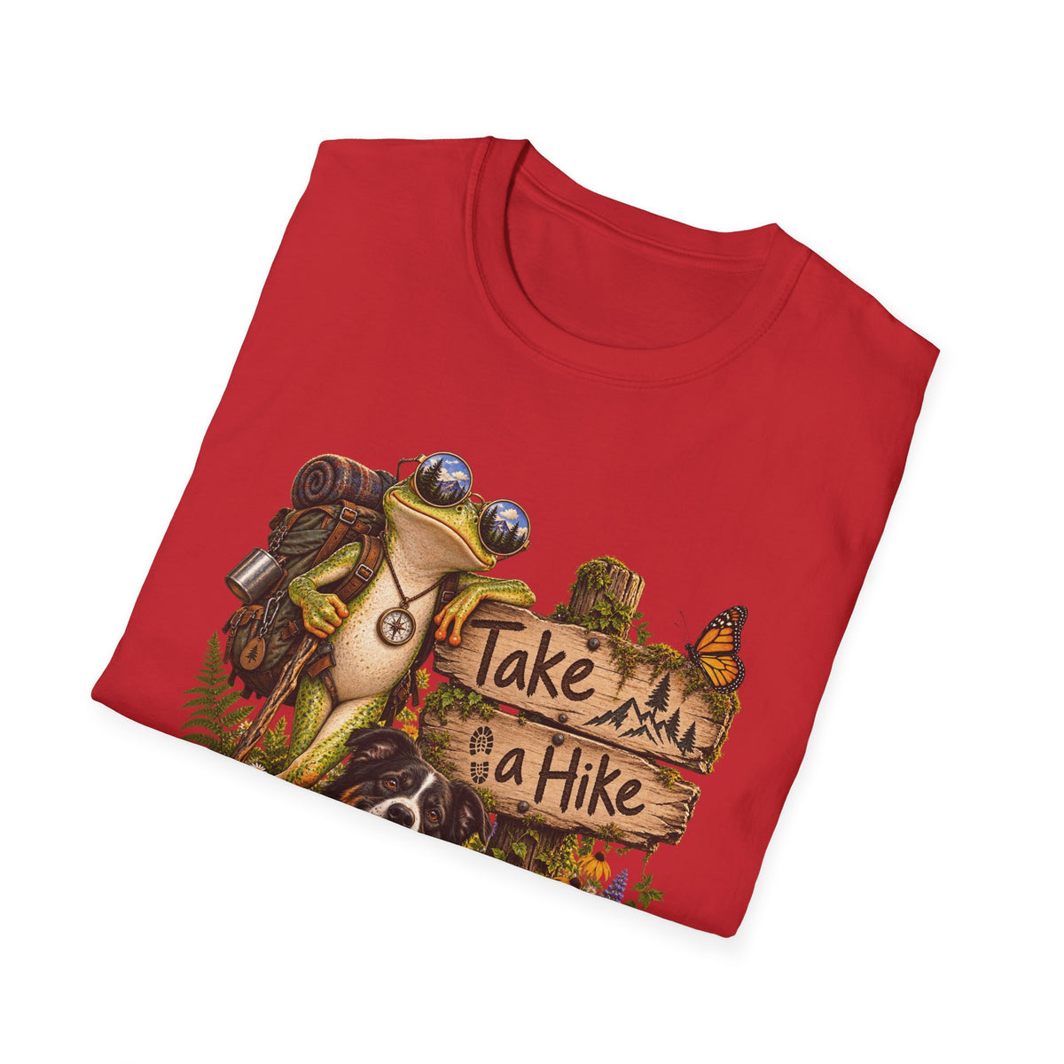 Take a Hike T-Shirt — Outdoorsy Hiking Tee with Dog and Nature Graphic