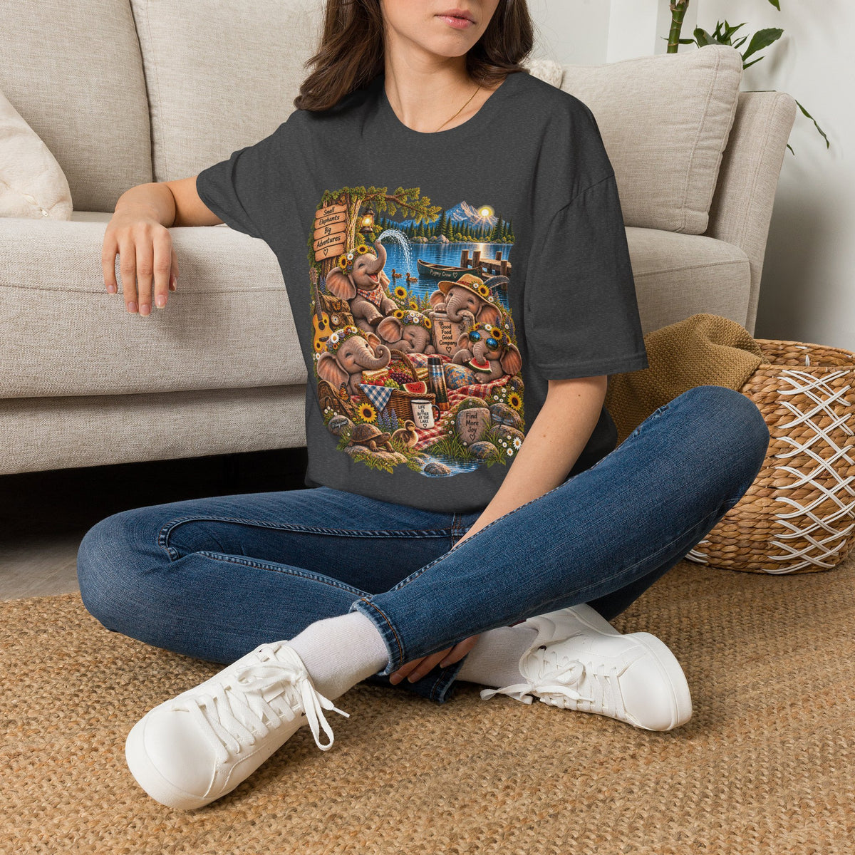 Musical Elephants Graphic Tee
