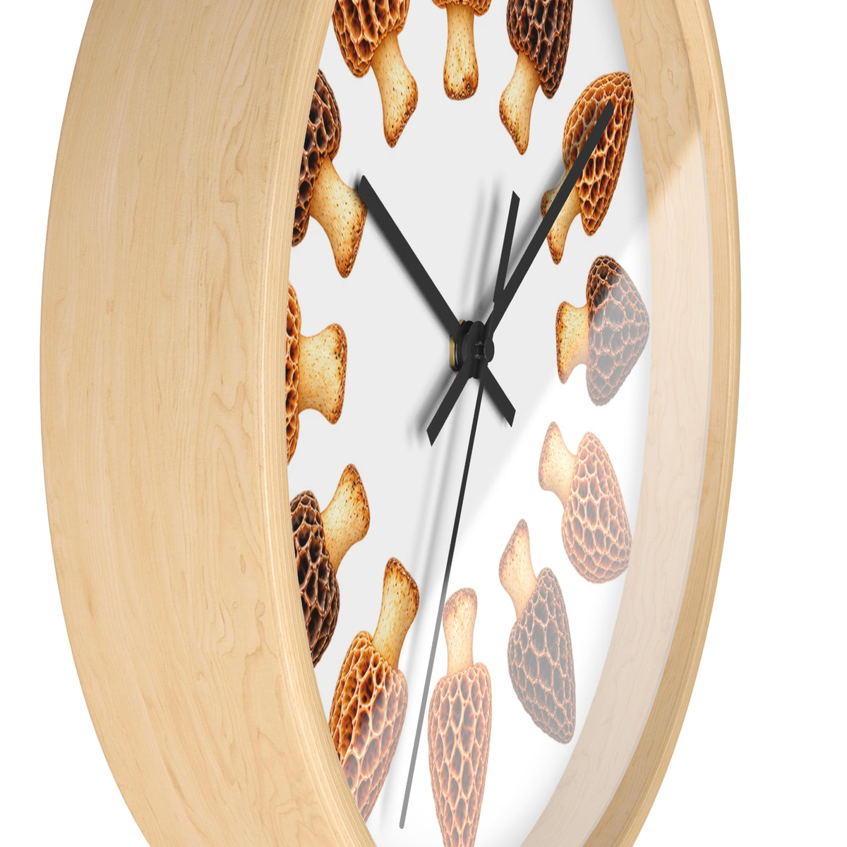 Wall Clock Morel Mushrooms