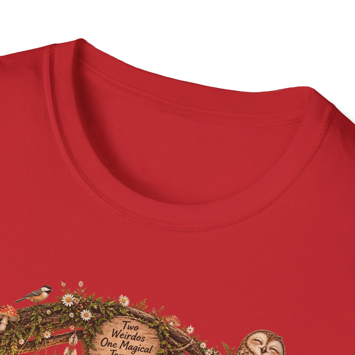 Woodland Wizard Wedding Fantasy T-Shirt — Fairy Tale Bride & Groom Illustration