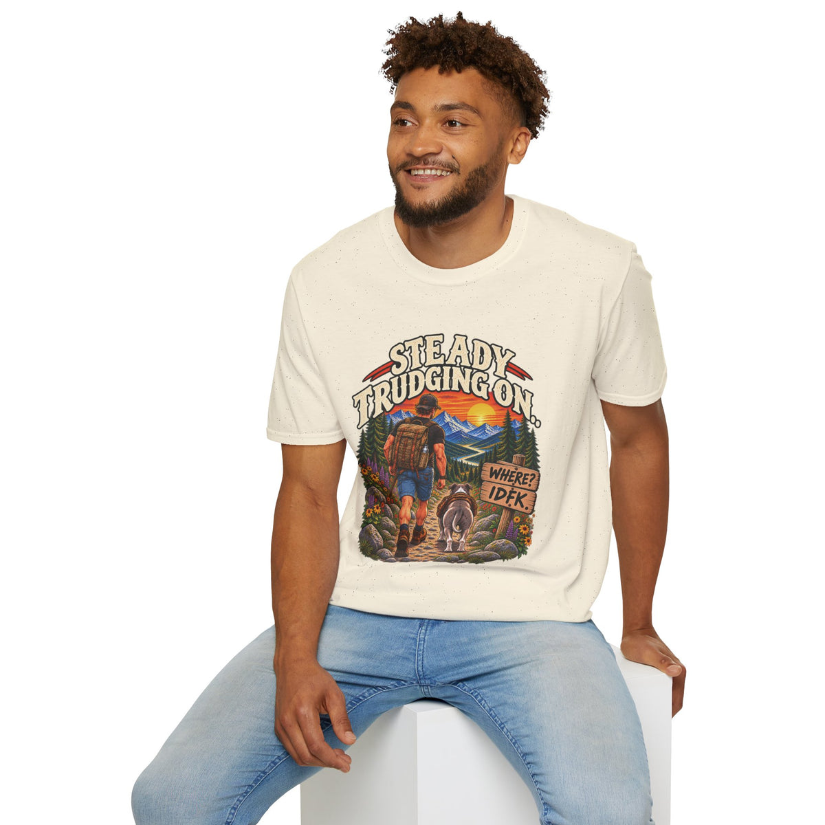 Steady Trudging On Athletic Man T-Shirt