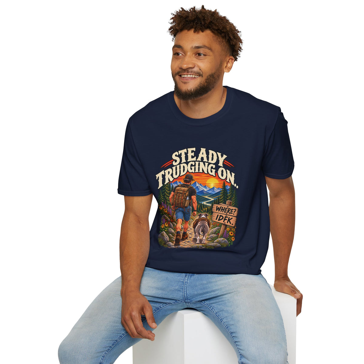 Steady Trudging On Athletic Man T-Shirt