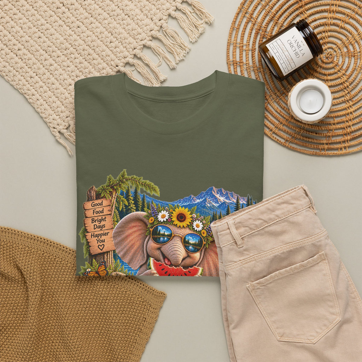 Find Your Joy Elephant T-Shirt — Cute Summer Nature Graphic Tee