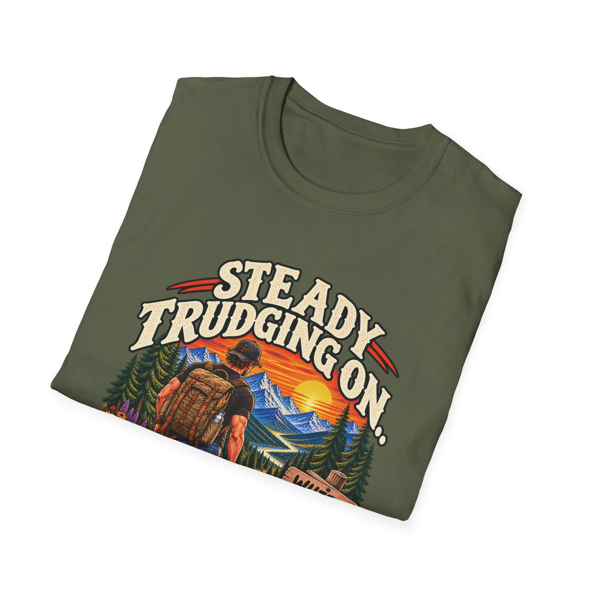 Steady Trudging On Athletic Man T-Shirt