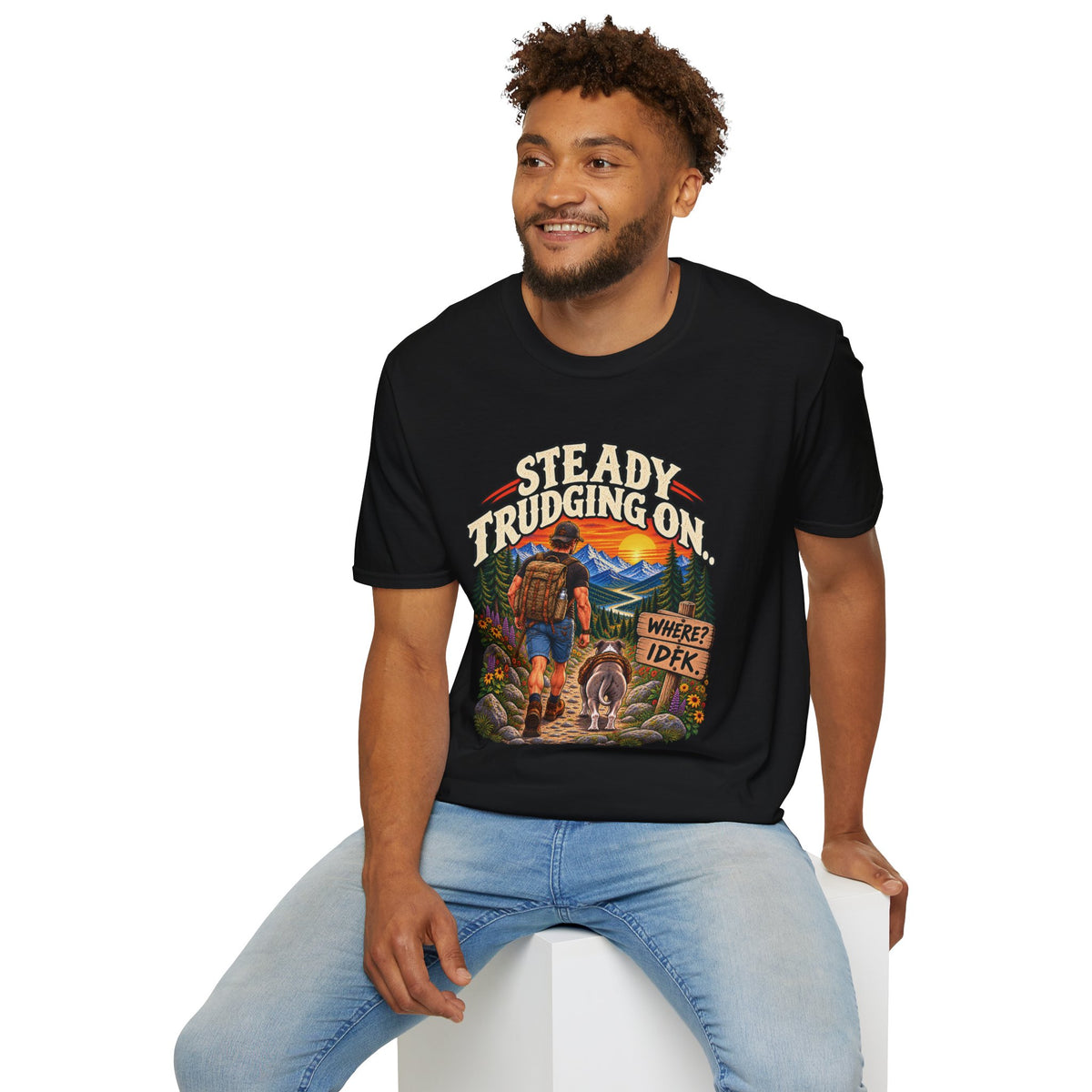 Steady Trudging On Athletic Man T-Shirt