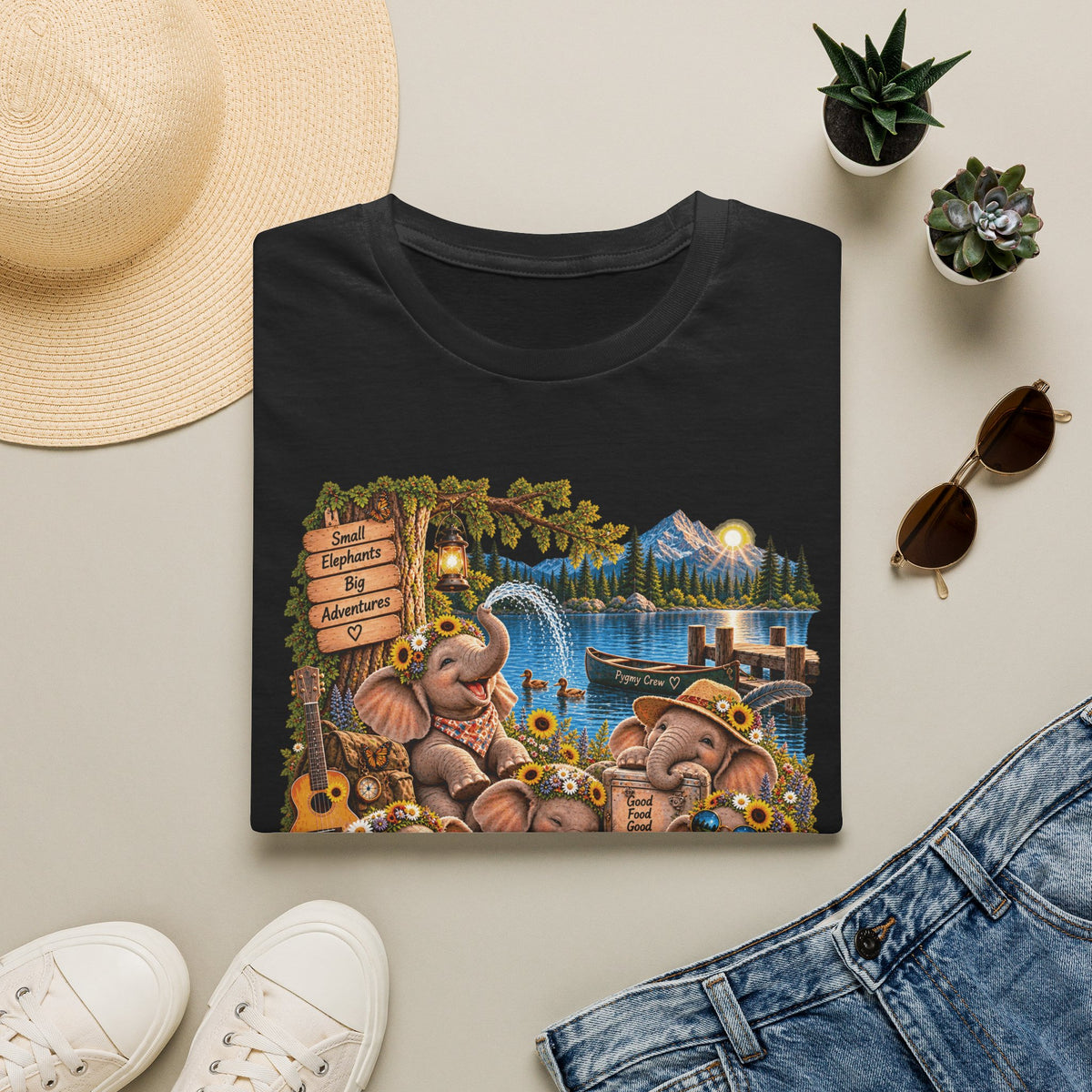 Musical Elephants Graphic Tee