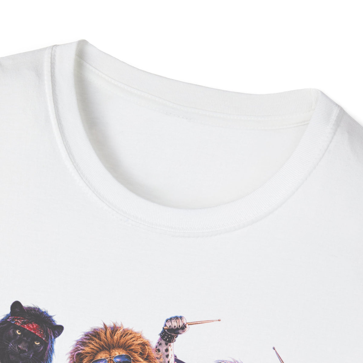 Retro 80s Big Cat Rock Band Wild at Heart Graphic Tee