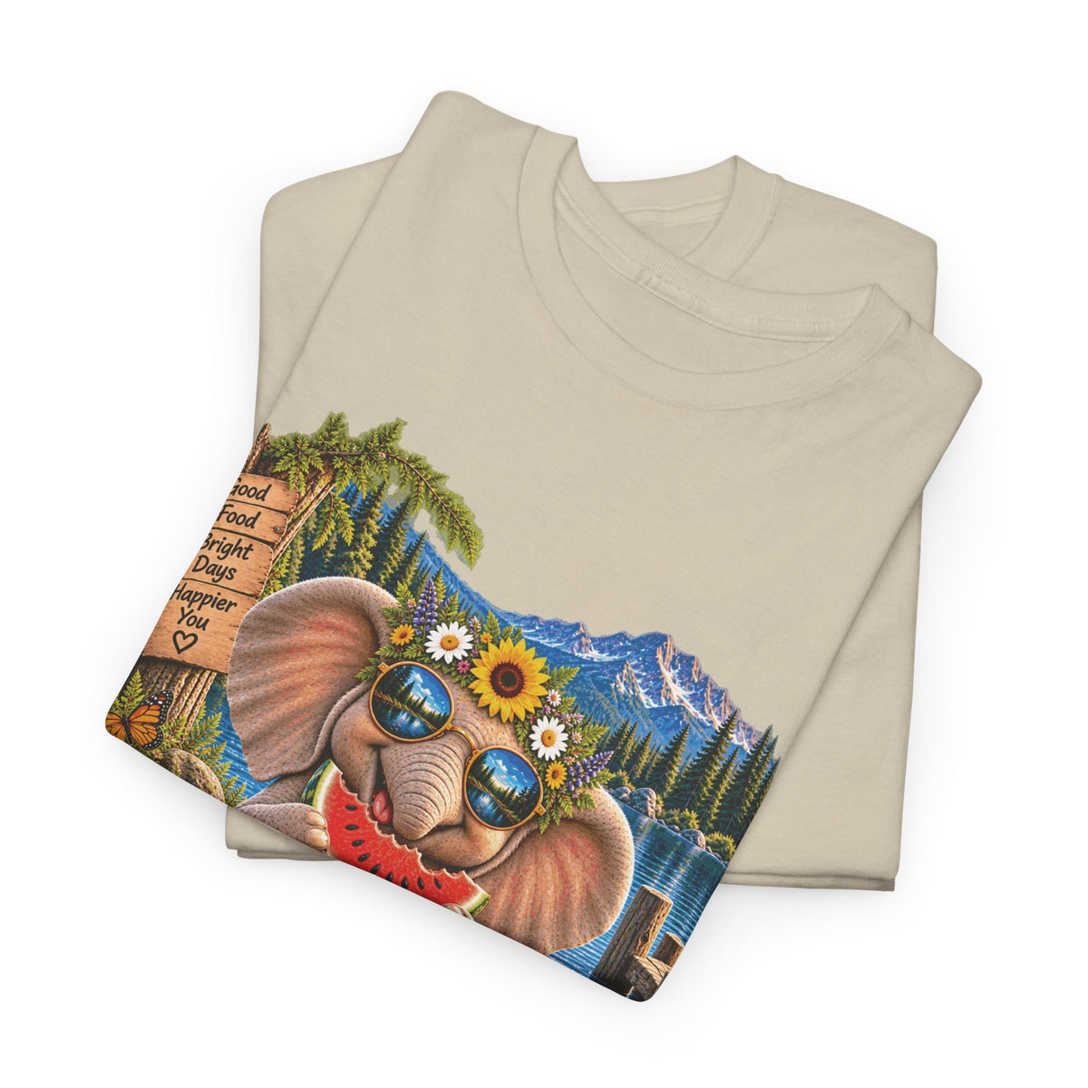 Find Your Joy Elephant T-Shirt — Cute Summer Nature Graphic Tee