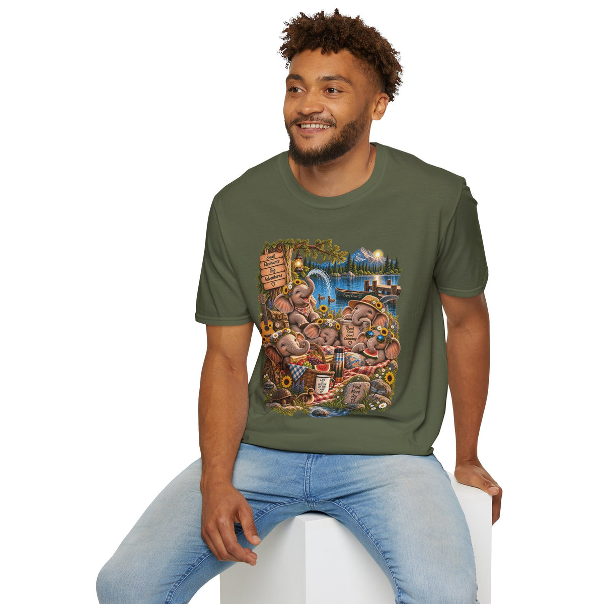 Musical Elephants Graphic Tee