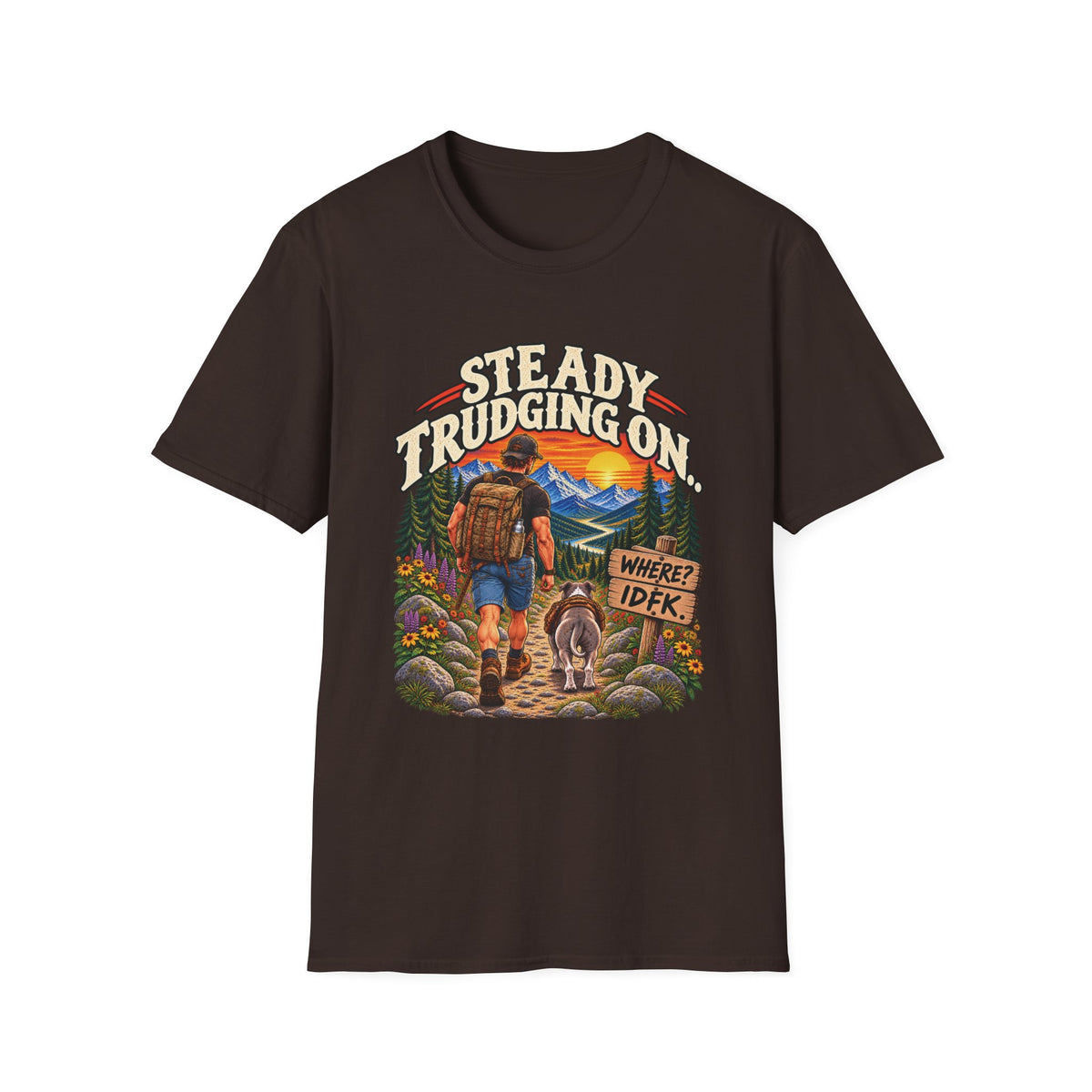 Steady Trudging On Athletic Man T-Shirt