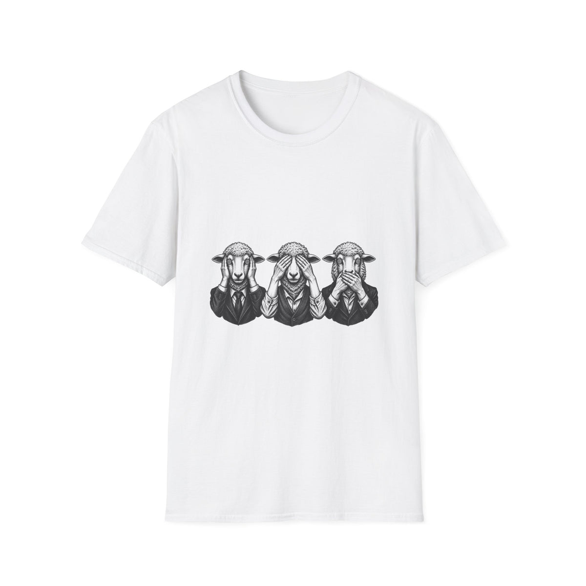 Hear No, See No, Speak No Evil Hypnotic Sheeple Truth Seeker T-Shirt